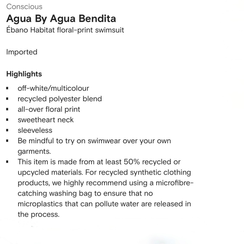 Agua by Agua Bendita Ebano One-Piece Swimsuit sz L - Picture 7 of 15